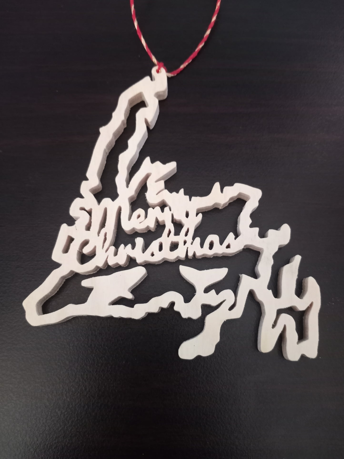 Merry christmas newfoundland ornament