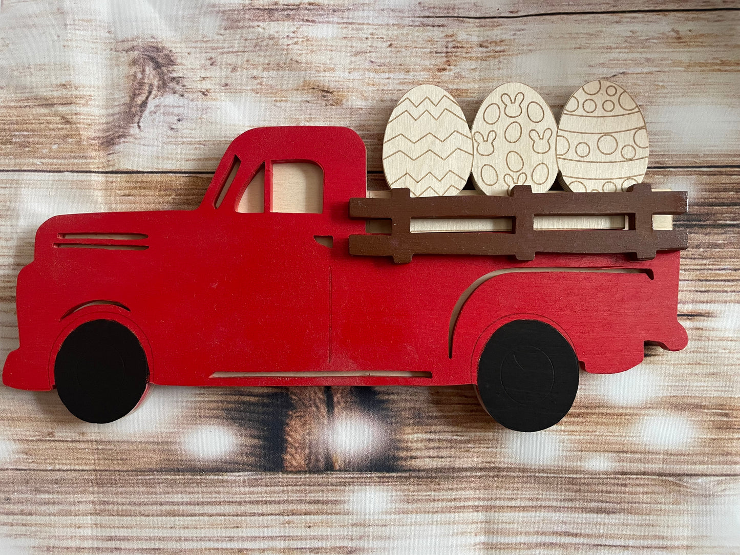 Red truck inner changeable decor